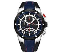 rorios Herren Uhren Analogue Quartz Armbanduhr mit Silikon Armband Chronograph Sport Uhr Mode Uhren für Männer Herren