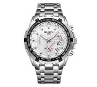 rorios Herrenuhr Analog Quarz Armbanduhr Multifunktionale Herren Uhren mit Kalender Leuchtend Edelstahl Armband Wasserdicht Business Uhren