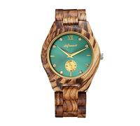 rorios Holzuhren Herren & Damen Unisex Holzuhr Analog Quarz Uhr mit Holzarmband Leicht Natur Holzuhr für Herren Damen