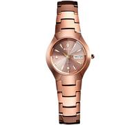 rorios Minimalistic Paar Uhren Damen Herren Armbanduhr Business Edelstahl Uhr Analoge Quarz Uhr 50M wasserdichte Leuchtend Uhr für Damenuhren Roségold B