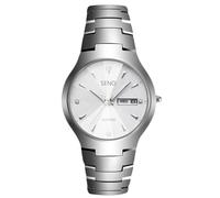 rorios Minimalistic Paar Uhren Damen Herren Armbanduhr Business Edelstahl Uhr Analoge Quarz Uhr 50M wasserdichte Leuchtend Uhr für Herrenuhren Weiß A