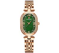 rorios Mode Damen Armbanduhr Analog Quarz Armbanduhr mit Edelstahlarmband Frauen Uhren Ovales Diamantzifferblatt Elegant Uhren für Damen