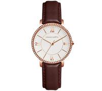 rorios Mode Damen Uhr Analog Quarz Armbanduhr Wasserdicht Diamant Uhren mit Leder Armband Elegante Quarzuhren für Damen