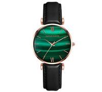 rorios Mode Damen Uhren Analog Quarz Armband Uhren Quadrat Zifferblatt Minimalistisch Lederband Casual Mädchen Uhr