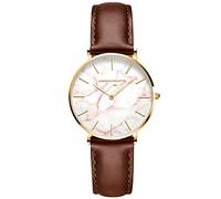 rorios Mode Damen Uhren Wasserdicht Analog Quarz Armbanduhr mit Lederarmband Minimalism Damen für Frauen Mädchen