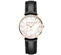 rorios Mode Damen Uhren Wasserdicht Analog Quarz Armbanduhr mit Lederarmband Minimalism Damen für Frauen Mädchen