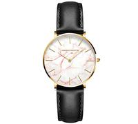 rorios Mode Damen Uhren Wasserdicht Analog Quarz Armbanduhr mit Lederarmband Minimalism Damen für Frauen Mädchen