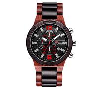 rorios Mode Herren Holzuhr Analog Quarz Uhr Leicht Holzuhren Männer Holzuhren Multifunktion Holz-Armbanduhren