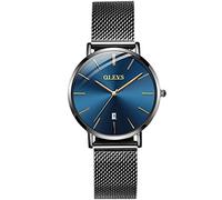 rorios Mode Herren Uhr Analoger Quarz Männer Mesh Edelstahlband Sport Datum Kalender Armbanduhren für Herren Wasserdicht Uhren