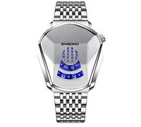 rorios Mode Herrenuhr Analog Quarz Armbanduhr Kreative Männer Uhren mit Edelstahl Armband Wasserdicht Cooles Armbanduhren für Herren