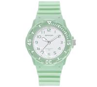 rorios Paar Quarz Armbanduhr Herren Damen Uhr Leuchtend Analog Uhren Einfach Freizeit Uhr Mode Harz Uhr 50m wasserdichte Wrist Watch für Mädchen Grün A