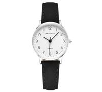 rorios Paarmodel Minimalistisches Quarzuhren Analog Armbanduhr mit Lederband für Herren und Damen Klassische Uhren Schwarze Frauen