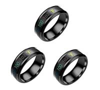 RORPOIR 3 Stk Sensibler Paarring Paarring Männerringe Trendige Ringe Zarter Ring Ringe Für Erwachsene Paarringe Für Ihn Einfache Ringe Stilvoller Schmuck Temperaturringe Schmuck