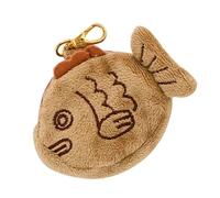 RORPOIR Münzbeutel in Fischform aus Plüsch Kleine Geldbörse mit Praktischem Verschluss für Schlüssel und Kleine Gegenstände für Täglichen Gebrauch Am Handgelenk