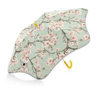 Rosa Blumen Zweigschirme für Regen Wind und Regenschutz Regenschirm mit Reflexstreifen Kleiner Regenschirm für Rucksack Kneipsicher für Jungen Mädchen