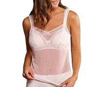 Rosa Faia 0630-598 Women's Emily Powder Rose Pink Spotted Spaghetti Vest Top 50 (Brand Size 44)