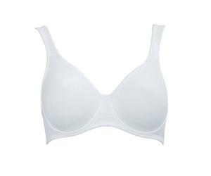 ROSA FAIA Damen BH - Twin, Bügel-BH, Mikrofaser, T-Shirt-BH, atmungsaktiv Weiß 100D