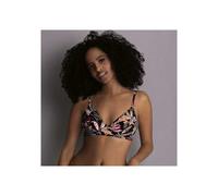 Rosa Faia - Damen Bikini Top Minou blackprint D-Cup black/pink - Gr. - XL