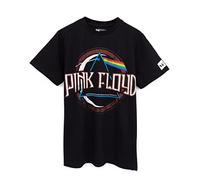 Rosa Floyd T-Shirt Kinder Mädchen Jungen Musikband Schwarz Kurzarm Top 3-4 Jahre