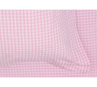 Rosa Gingham-Stoff, Baumwollmischgewebe, Meterware, kariert, 6,4 mm