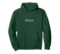 Rosa Jesus dezent christlich minimalistisch religiöser Glaube einfach Pullover Hoodie