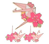 Rosa Kirschblüten Brosche aus Zinklegierung für Kleidung | Anstecknadeln für Formelle Anlässe und Freizeit, Leicht zu Tragen, Vielseitiges 3 Stück-paket