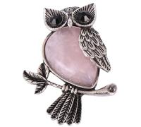 Rosa Kreative für Offizielle Eulenform Kristallbrosche Anlässe Party | Modische Brustnadel, Elegante Mantelnadel für Kleidung, Schalschnalle, Stilvoller Clip für Damen