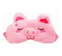 （-)Rosa Schweinchen-Augenmaske zum Schlafen, lustige Schlafmaske, Schlafmaske für Erwachsene und Kinder