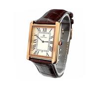 (Rose braun groß) PABLO RAEZ Leder Luxus Quarz Herrenuhr Kalender Top Design Damen Armbanduhren Unisex