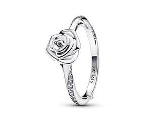 Rose in Bloom Ring für Damen aus Sterlingsilber 58mm