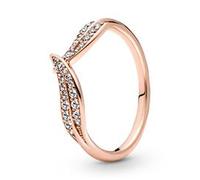 ROSE Ring Blätter für Damen mit Zirkonia