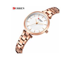 (Rose Weiß) CURREN Original His Hers Uhrensets Edelstahl Damen Herren Armbanduhren Paar Artikel
