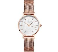 Rosefield Damenuhr The Small Edit Roségold Rundes Gehäuse - Weißes Zifferblatt & Mesh Band 26WR-265