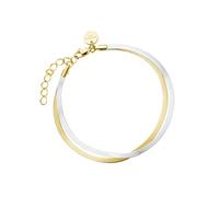 ROSEFIELD Armband Doppel-Snake Duo Tone Silber + Gold