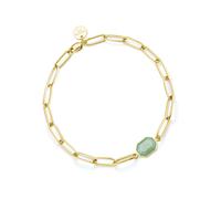ROSEFIELD Armband Geometric Gemstone Bracelet Jade Gold