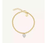 ROSEFIELD - ARMBAND - Massives Herz - gold