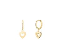ROSEFIELD Damen Creolen Hollow Heart Gold