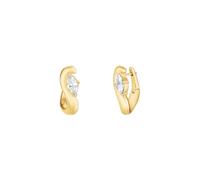 ROSEFIELD Damen Creolen Marquise Wave Gold