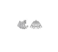 Rosefield Damen-Ohrringe aus Edelstahl - Caged Crystal