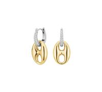 Rosefield Damen-Ohrringe, zweifarbig vergoldet - Crystal Bicolor JECCD-J1049