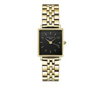 ROSEFIELD Damenuhr Boxy XS Schwarz Gold eckig QMBG-Q025