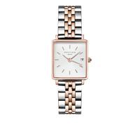 ROSEFIELD Damenuhr Boxy XS Silber Rosegold Bicolor eckig QMWSSR-Q024