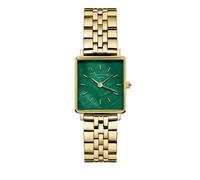 ROSEFIELD Damenuhr Boxy XS Smaragd-Grün Gold eckig BEGSG-Q050