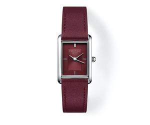 ROSEFIELD Damenuhr Heirloom Modern Burgundy Dial Silver Burgundy Leather HBBLS-H08