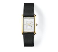 ROSEFIELD Damenuhr Heirloom Modern White Dial Gold Black Leather HWBLG-H06