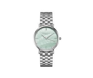 ROSEFIELD Damenuhr Octagon XS Mintgrün Silber rund OGGSS-O72