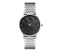 Rosefield Upper East Side Black Silver mit Schwarzes Zifferblatt und 33mm Silbernes Gehäuse UBSSS-U36 Edelstahl