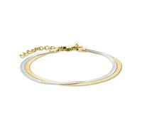 Rosefield Schmuck - Snake Bracelet Duo Tone - Silber Gold Duo - JBSCD-J677