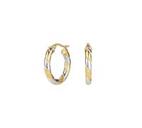 Rosefield Essentials Damen 14K Vergoldet Ohrringe Duotone Swirl Creolen JEDSG-J711
