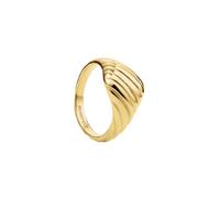 Rosefield Essentials Damen 14K Vergoldet Ring Ridged